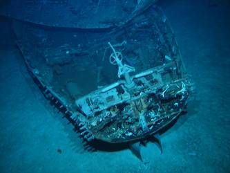 Stern of what is believed to be 36-foot motor pinnace